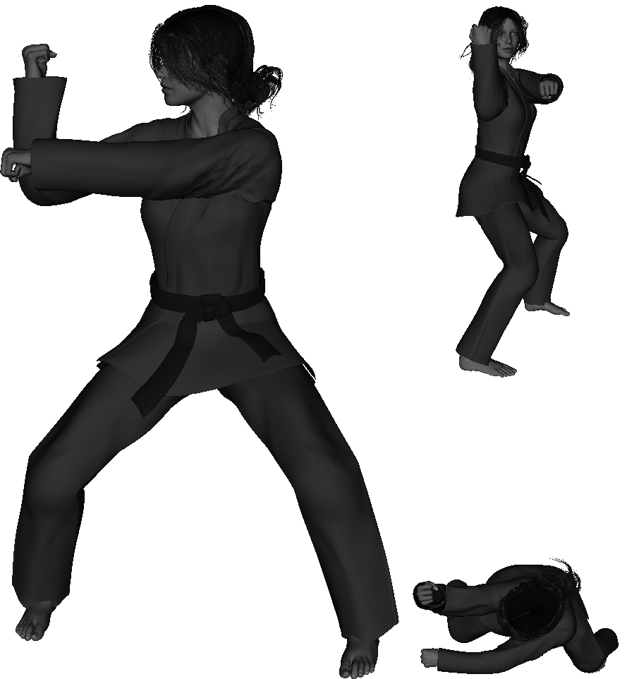 Example of proper offset Horse (right)