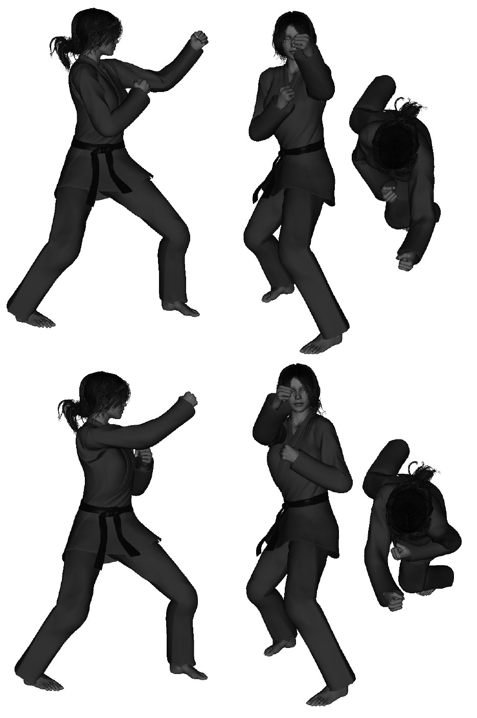 Example of a proper outward back-knuckle (left / right) (front / rear hand) Example of a proper outward back-knuckle (left / right) (front / rear hand)