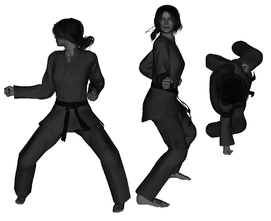 Example of a proper middle height vertical punch (right) Example of a proper middle height vertical punch (right)